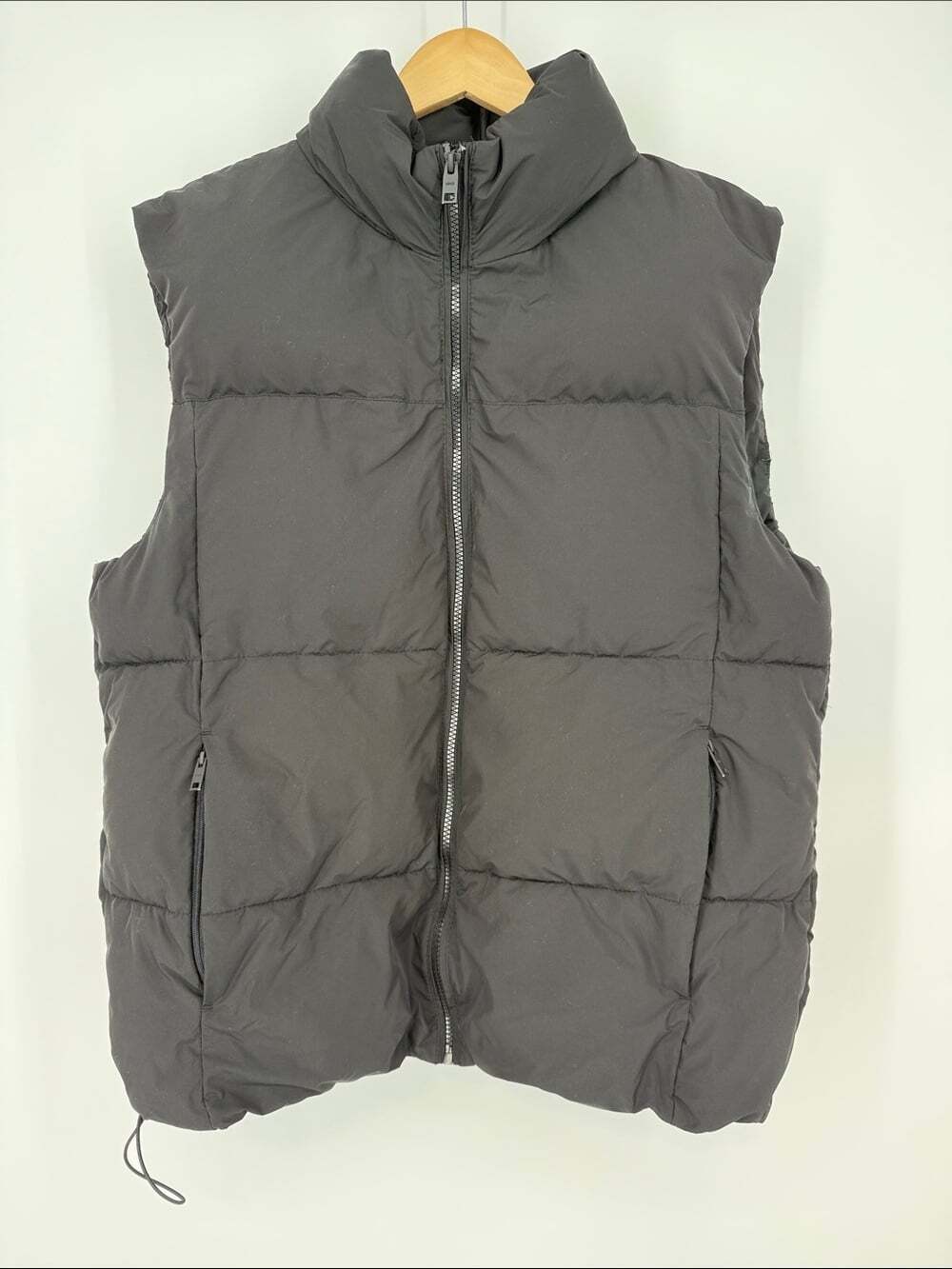 Mango Black Quilted Puffer Vest Size Large